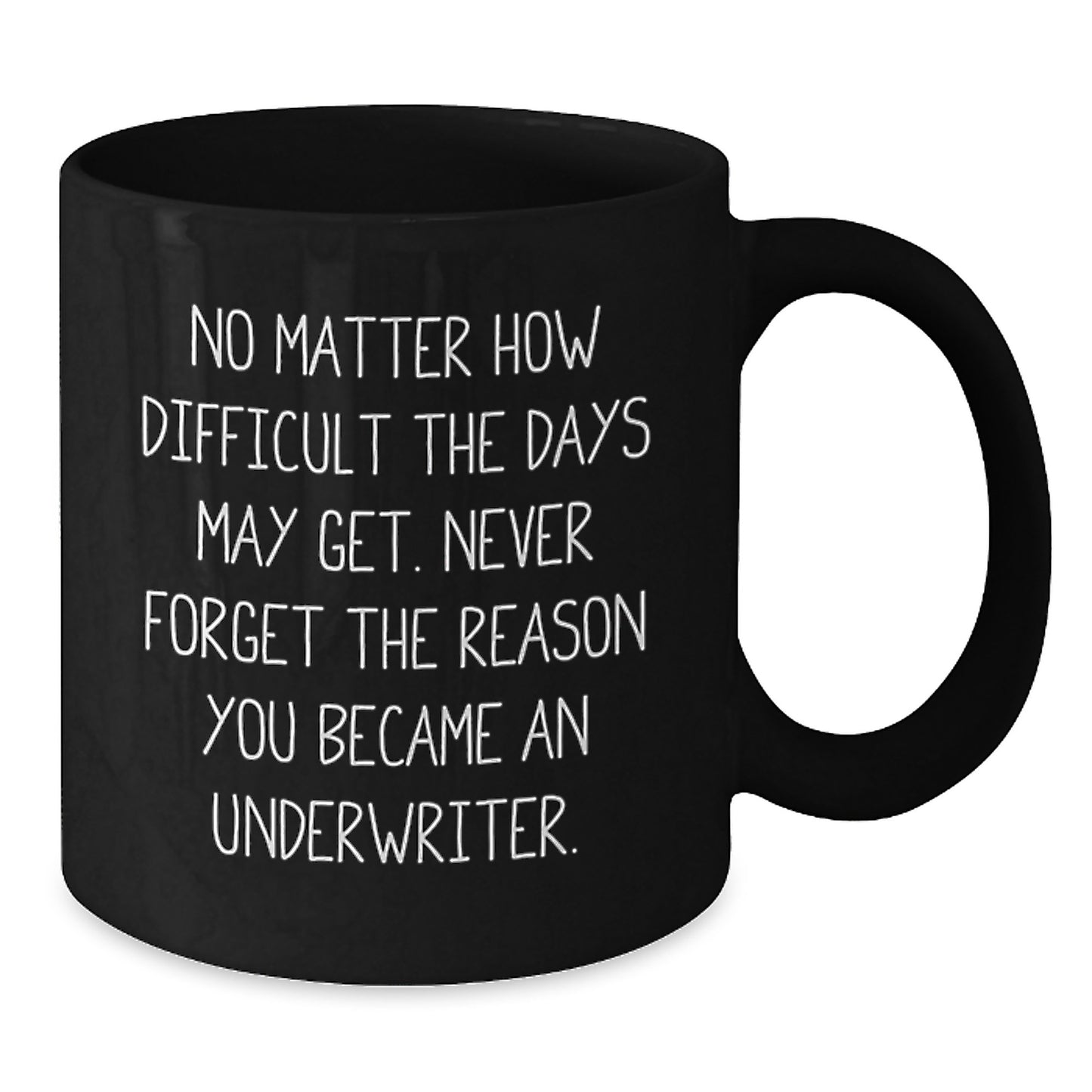 Funny Inspirational Underwriter Gifts, Black Coffee Mugs for Men Underwriters, Unique Christmas Unique Gifts from Family to Underwriter Friends - Additional