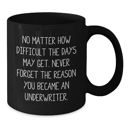 Funny Inspirational Underwriter Gifts, Black Coffee Mugs for Men Underwriters, Unique Christmas Unique Gifts from Family to Underwriter Friends - Additional