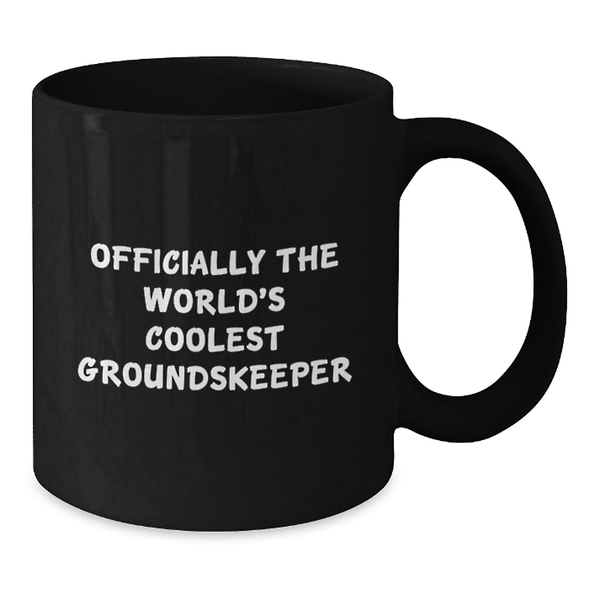 Funny groundskeeper Gifts, Officially The World's Coolest groundskeeper Graduation Mugs, Black Coffee Mug for Men Friends Family - Additional