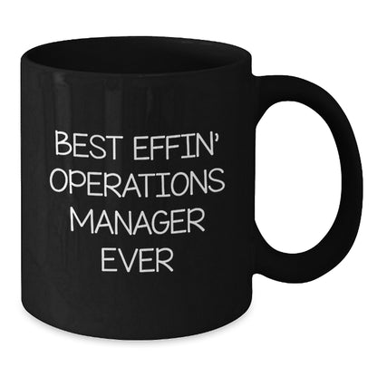 Funny Operations Manager Gifts, Black Coffee Mug for Christmas Unique Gifts from Coworkers to Operations Manager - Additional