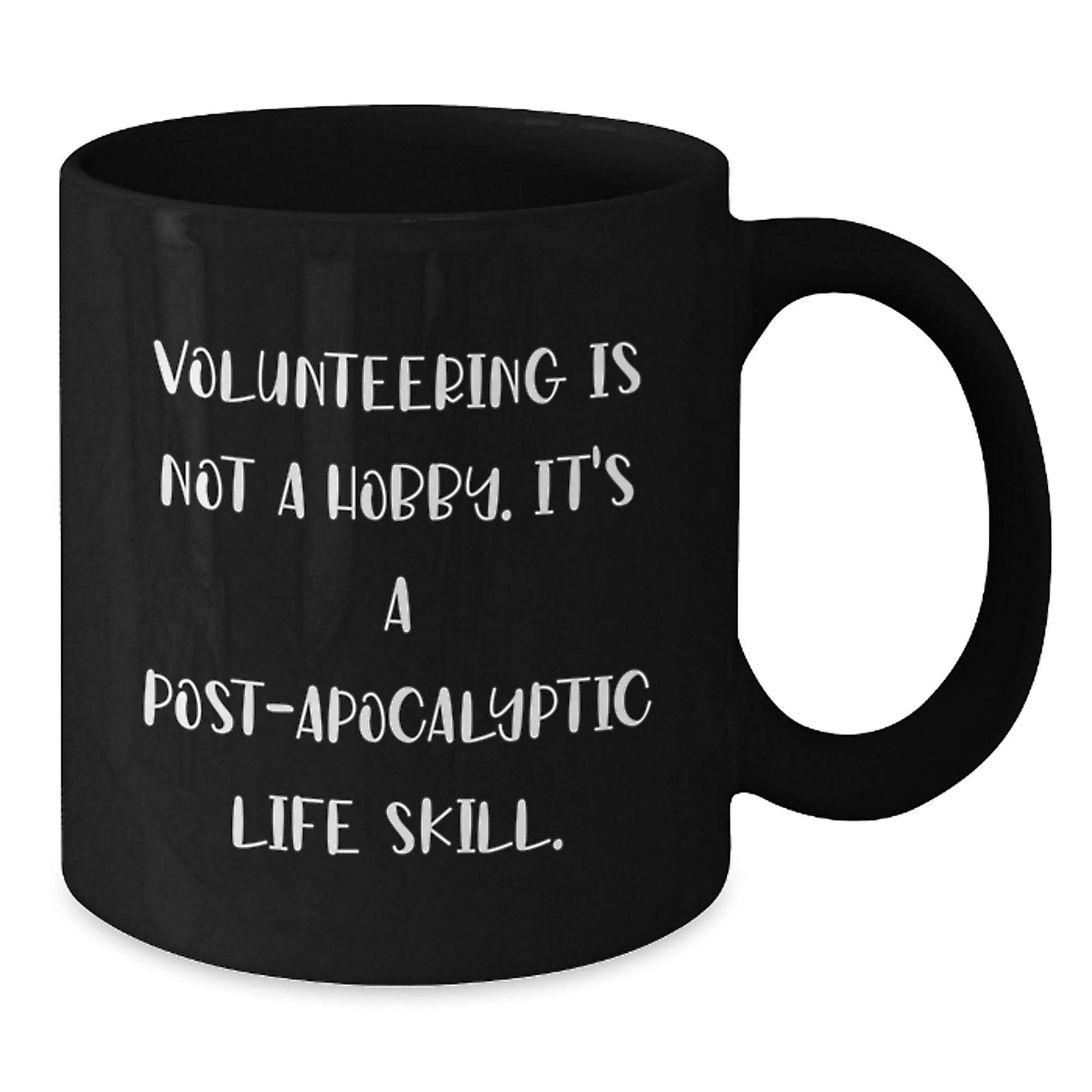 Funny Volunteering Gifts for Friends from Men - 'Volunteering Is Not A Hobby' Black Coffee Mug, Graduation Unique Gifts - Additional