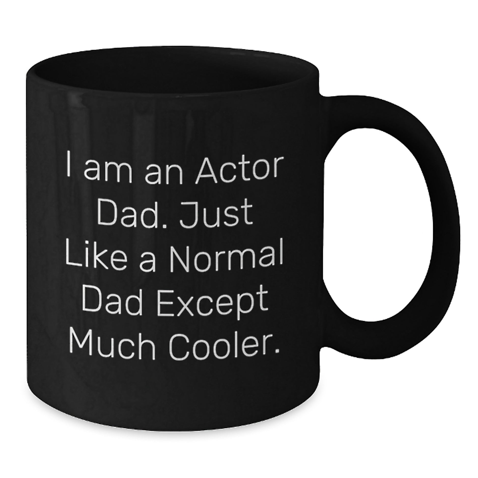 Funny Actor Dad Gifts from Men to Actor, Christmas Unique Gifts for Actor, Actor Black Coffee Mug - Additional