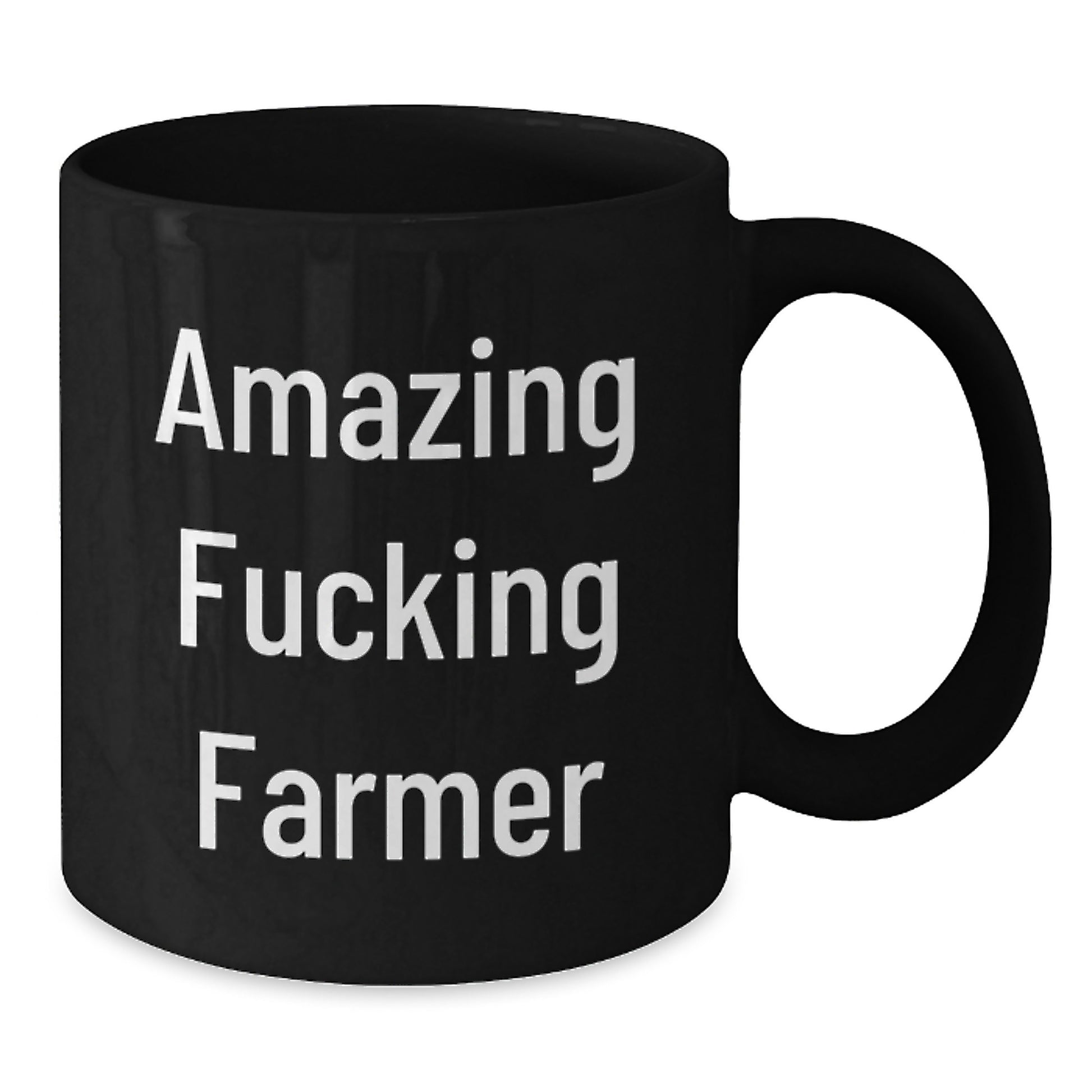Funny Farmer Gifts from Friends - Amazing Black Coffee Mug for Him or Her on Birthday - 11oz or 15oz Microwave Dishwasher Safe - Additional
