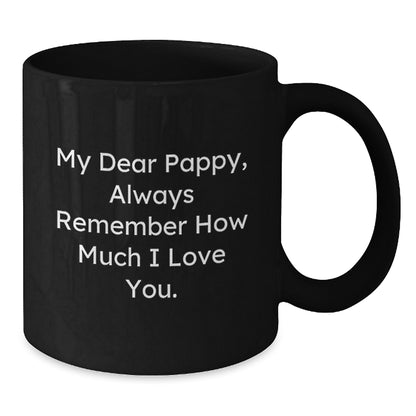 Funny Love Gift for Pappy, Heartfelt Coffee Mug for Him, Valentine's Unique Gifts from Family - Additional