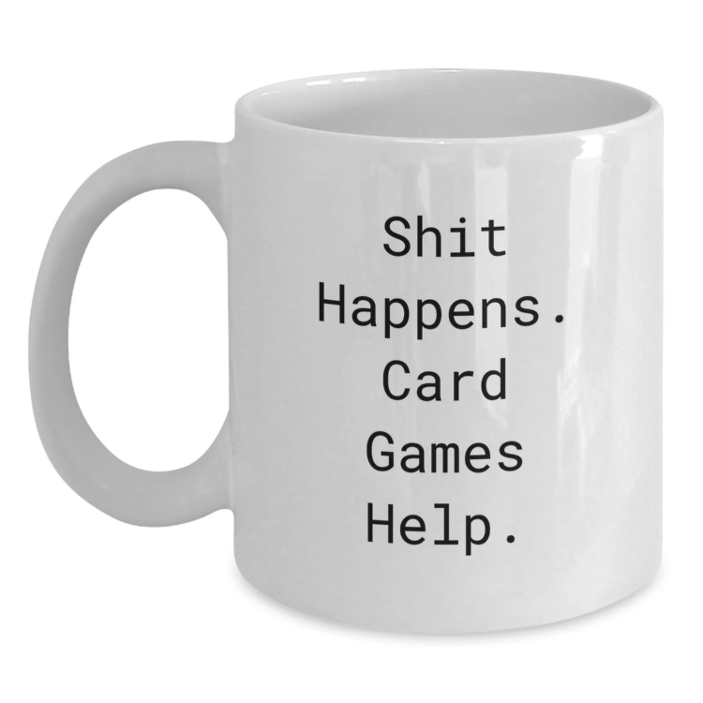 Funny Card Games Gifts from Friends White Ceramic Coffee Mugs for Birthday - Main