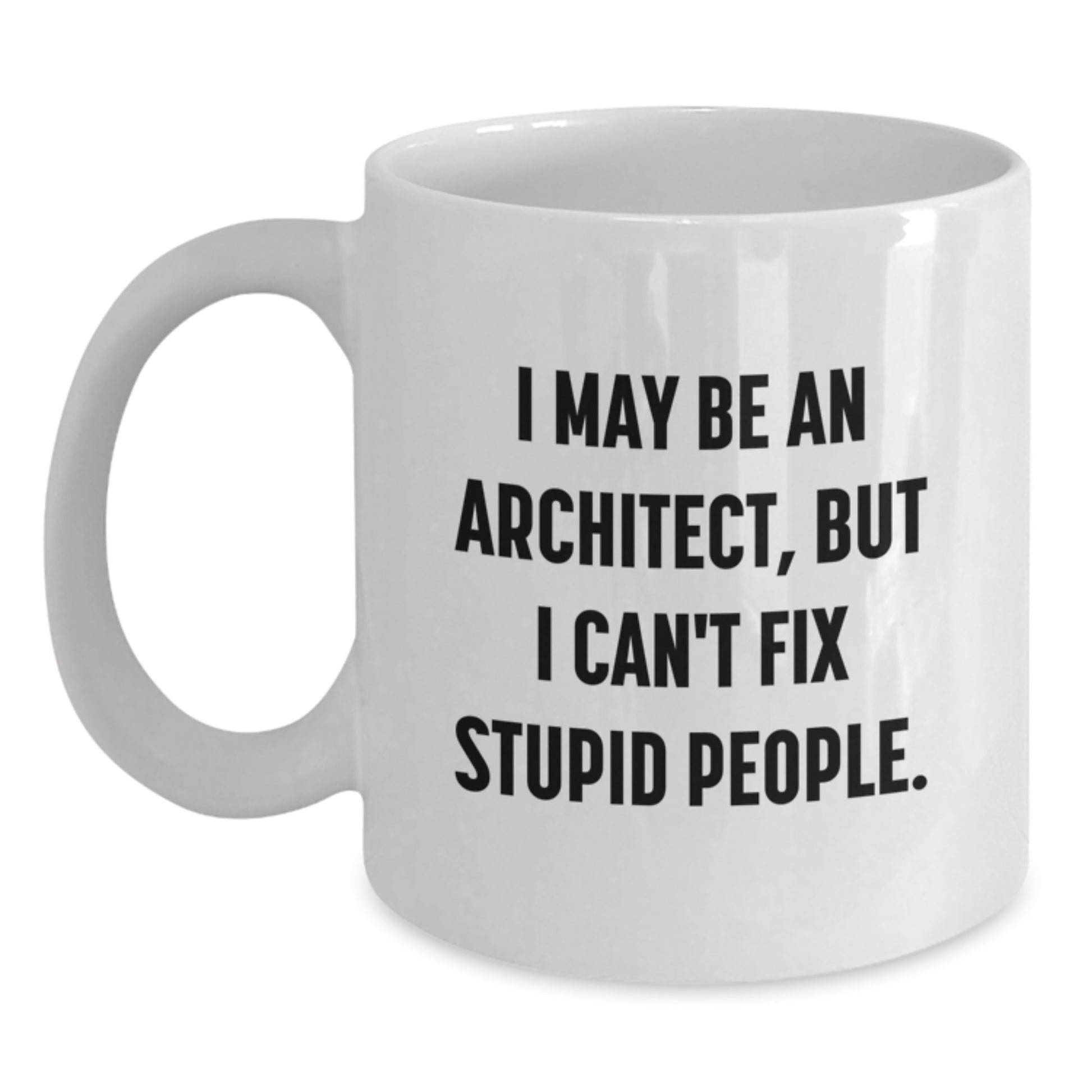 Funny Architect Gifts White Coffee Mugs Christmas Unique Presents for Men Women Friends Family from Us - Main