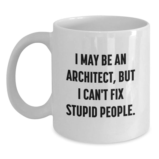 Funny Architect Gifts White Coffee Mugs Christmas Unique Presents for Men Women Friends Family from Us - Main