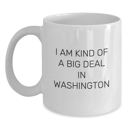 Washington Funny Mugs, Birthday Unique Gifts from Friends, I'm Kind of a Prime Selection in Washington White Coffee Mug for Men Women - Main
