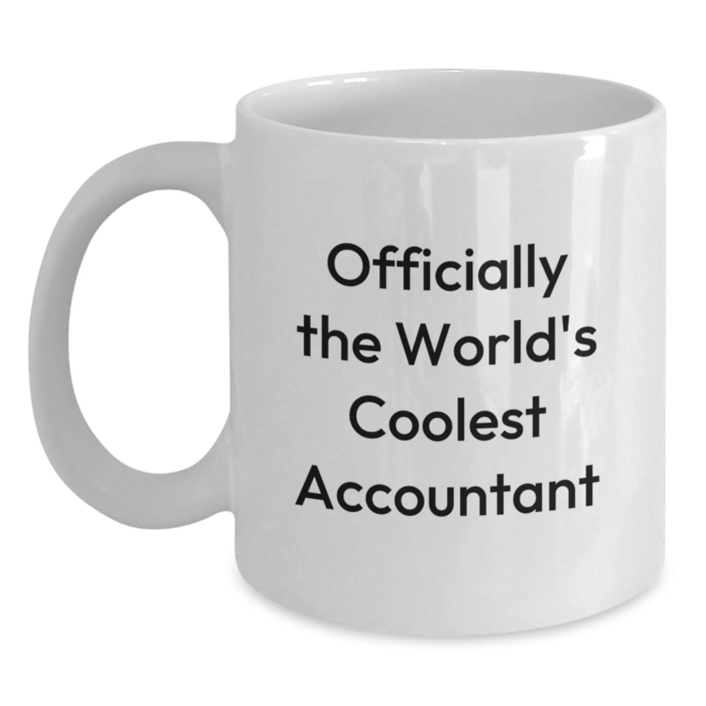 Funny Accountant Gifts for Men, Officially The World's Coolest Accountant Quote White Coffee Mugs, Perfect for Christmas Unique Gifts from Friends to Accountant Colleagues - Main