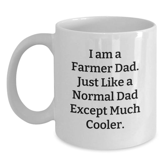 Funny Farmer Gifts for Men - White Coffee Mug - Perfect for Dad, Farming Family, or Christmas Unique Gifts from Friends and Family - Main