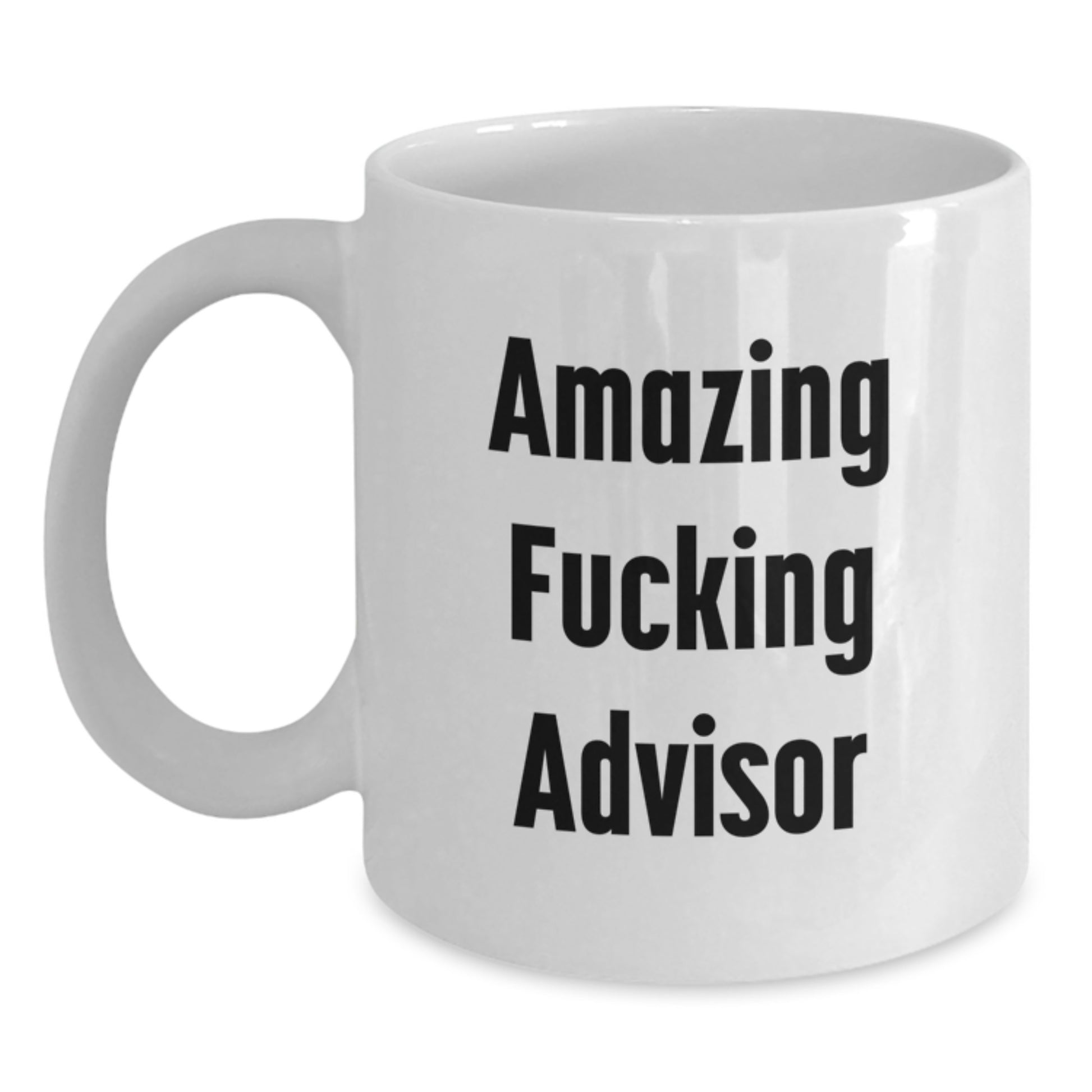 Funny Advisor Gifts for Christmas from Friends - White Coffee Mug - Main