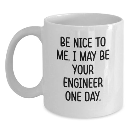 Funny Engineer White Coffee Mug Gifts from Friends and Family for Engineer Men Women Christmas Unique Presents - Main
