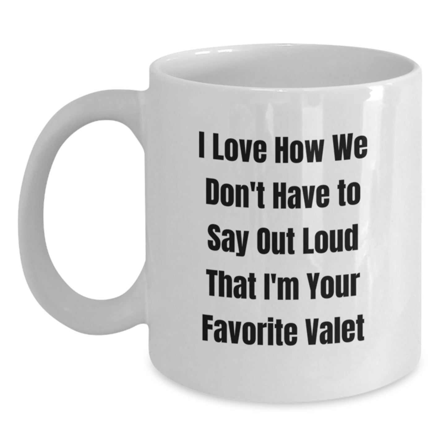 Funny Valet Gifts from Friends, Birthday Unique Gifts for Valet, White Coffee Mug - Main