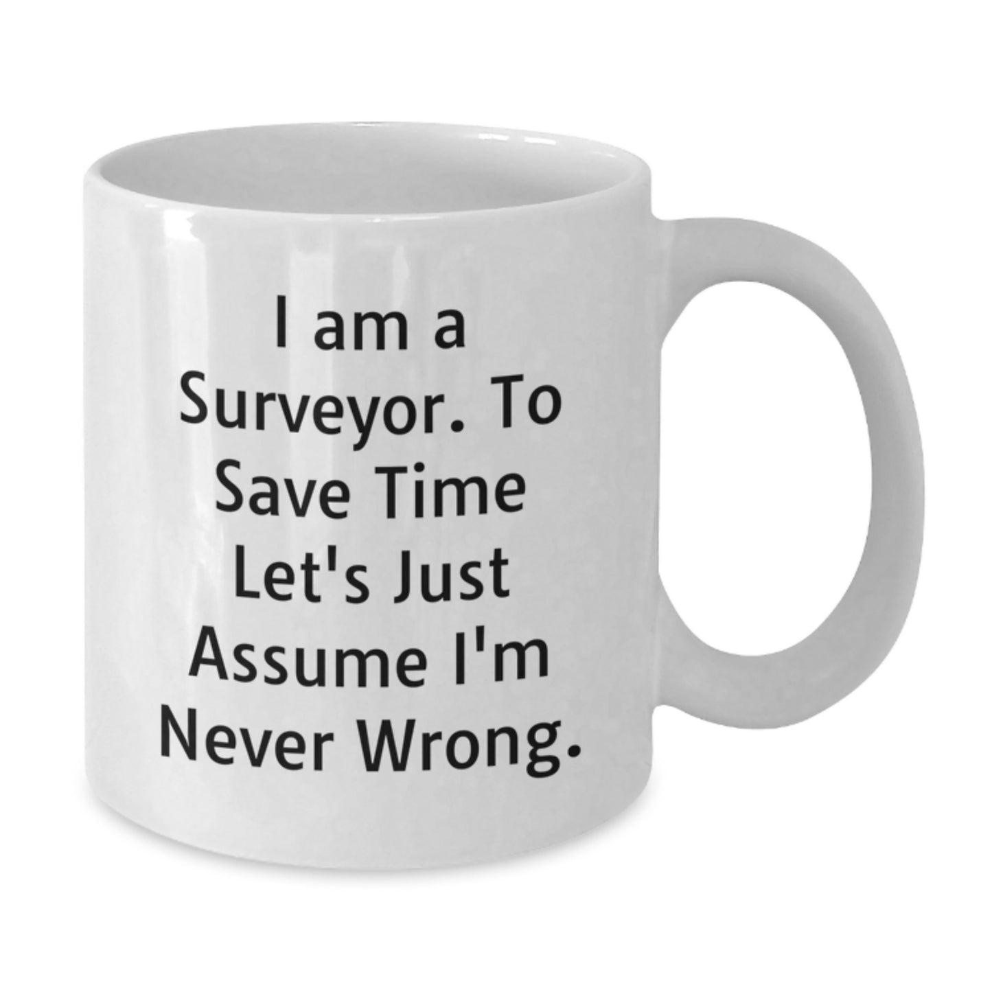 Surveyor Humor Funny White Coffee Mug Gifts for Men from Friends, Perfect for Graduation Unique Gifts - Additional