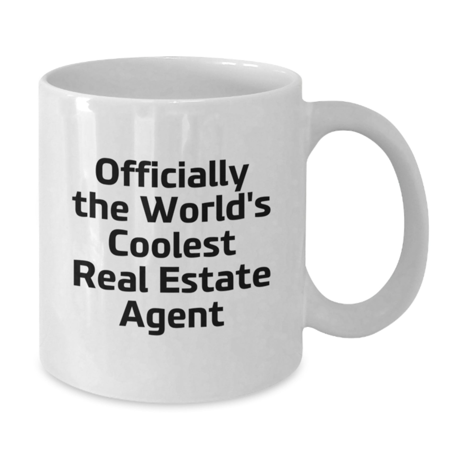 Funny Real Estate Agent Gifts from Friends, White Coffee Mug, Officially The World's Coolest Real Estate Agent, Unique Christmas Unique Gifts for Real Estate Agent Men - Additional