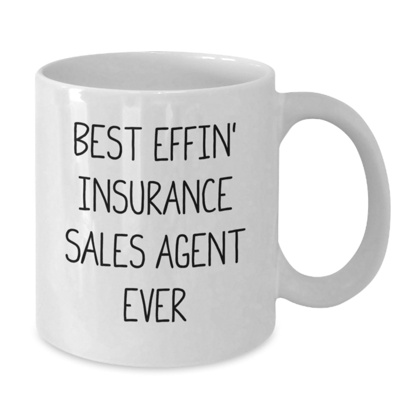 Funny Insurance Sales Agent White Coffee Mug Gifts from Men to Best Effin' Insurance Sales Agent Ever - Christmas Unique Gifts for Insurance Sales Agent - Additional