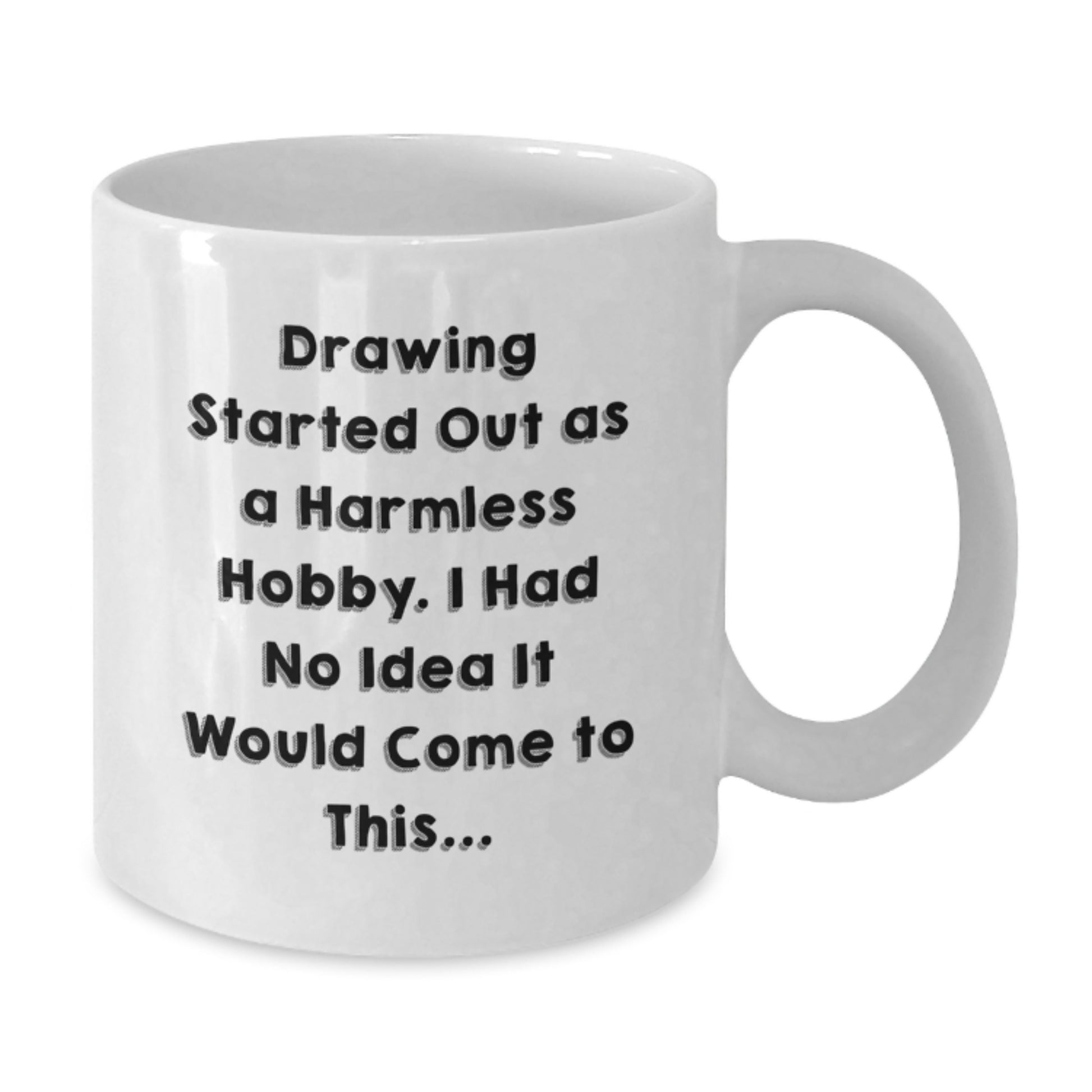 Funny Drawing Lover Gifts from Friends for Valentine's White Coffee Mug - Additional