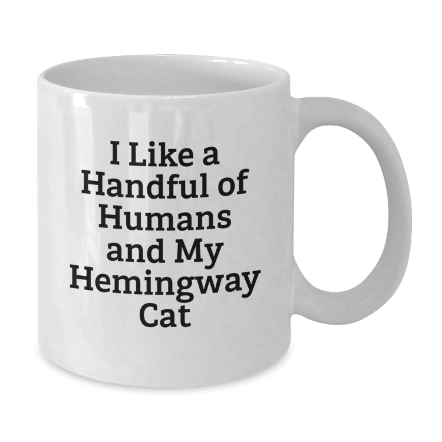Hemingway Cat Lovers Funny Gifts from Friends for Him Her Birthday White Coffee Mug - Additional