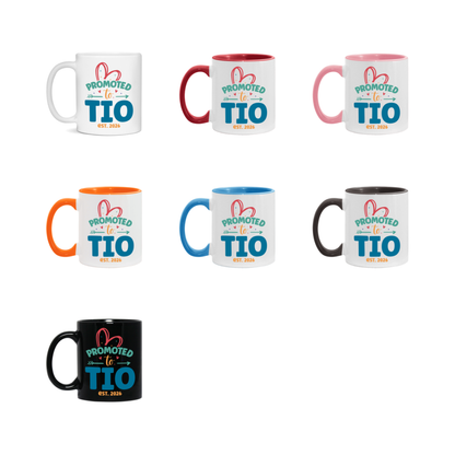 Promoted To Tio Est. 2026 Coffee Mug – New Tio Gift – Pregnancy Announcement Mug For New Baby