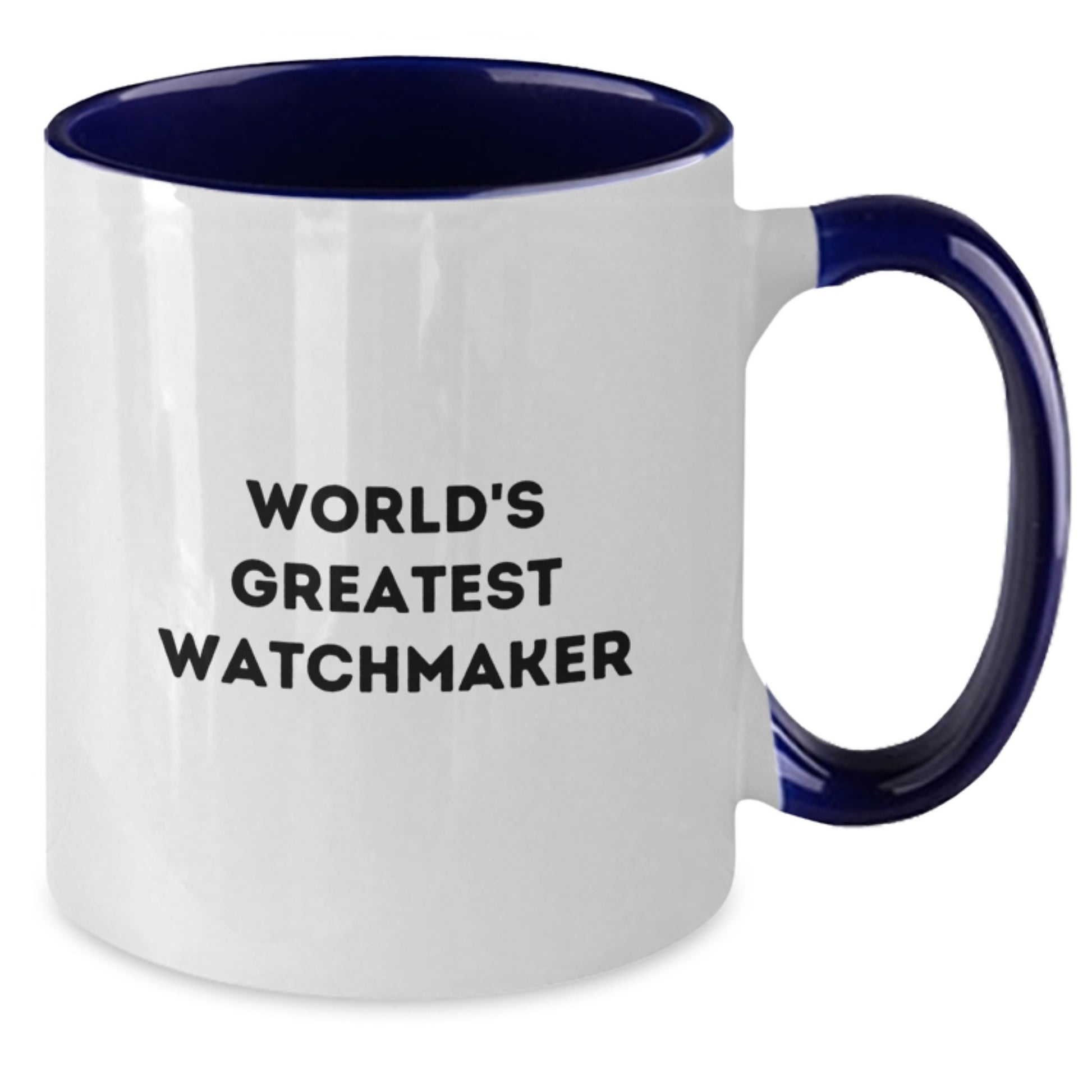 Funny Watchmaker Gifts from Men to Friends, World's Greatest Watchmaker Two Tone Coffee Mug for Valentine's Unique Ideas - Additional