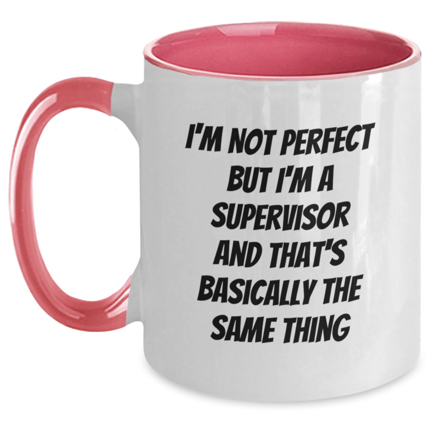 Funny Supervisor Gifts from Men to Friends for Birthday Unique Two Tone Coffee Mug - Main
