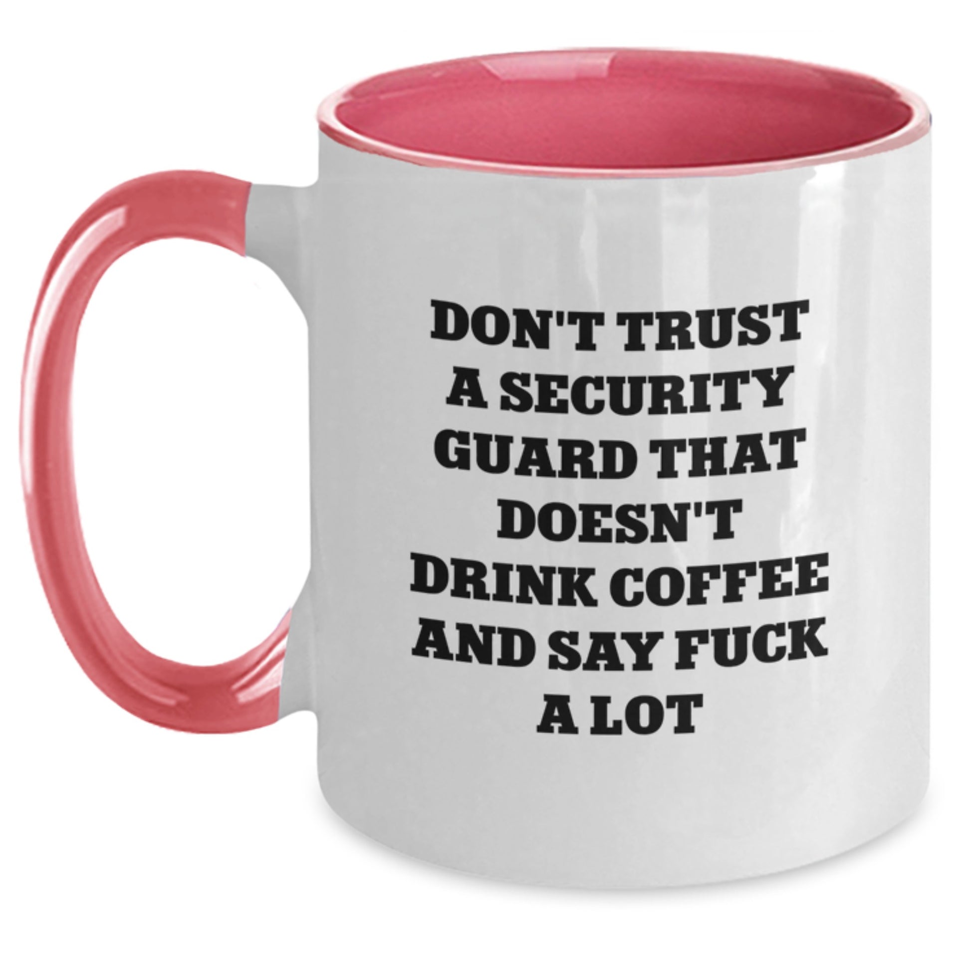 Funny Security Guard Gifts from Friends - Don't Trust A Security Guard That Doesn't Drink Coffee And Say F--k A Lot, Unique Christmas Unique Gifts for Security Guard Men - Main