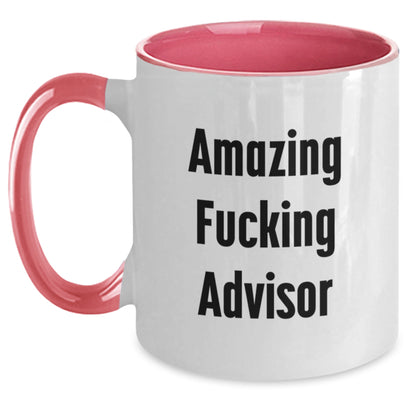 Funny Advisor Gifts from Friends for Advisor Men Unique Christmas Mugs Two Tone - Main