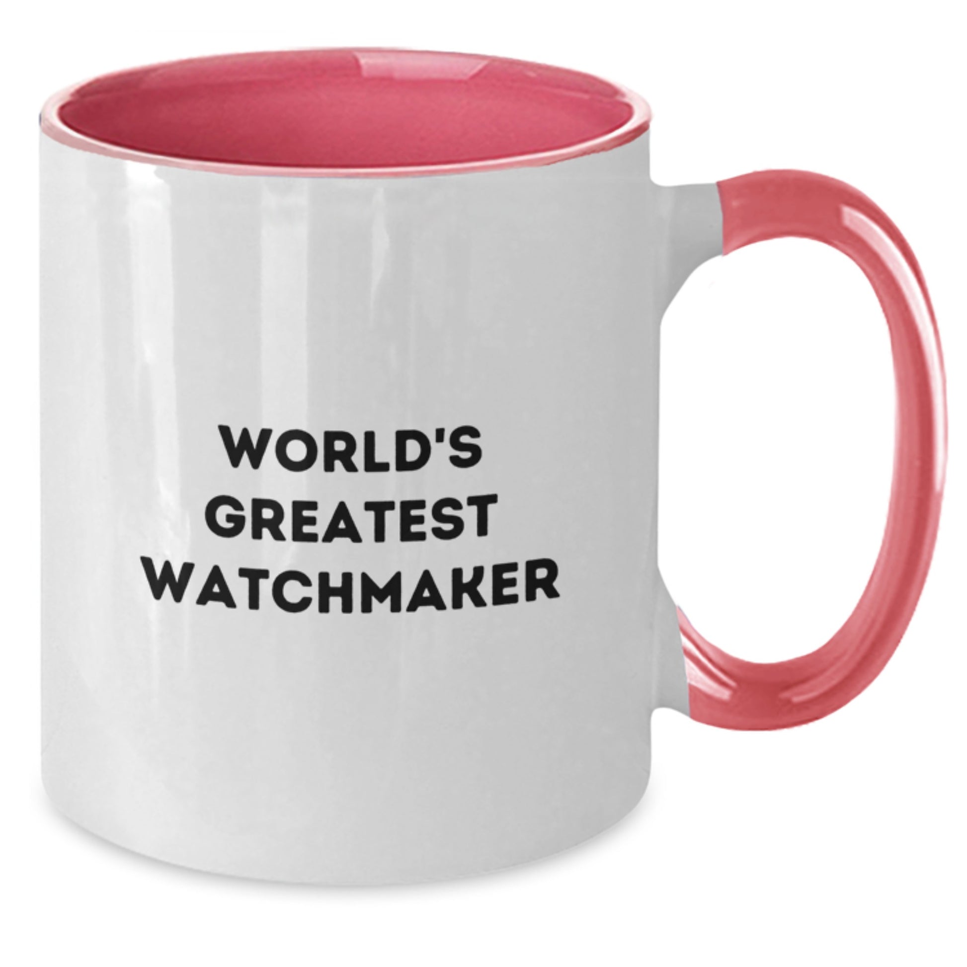 Funny Watchmaker Gifts from Men to Friends, World's Greatest Watchmaker Two Tone Coffee Mug for Valentine's Unique Ideas - Additional