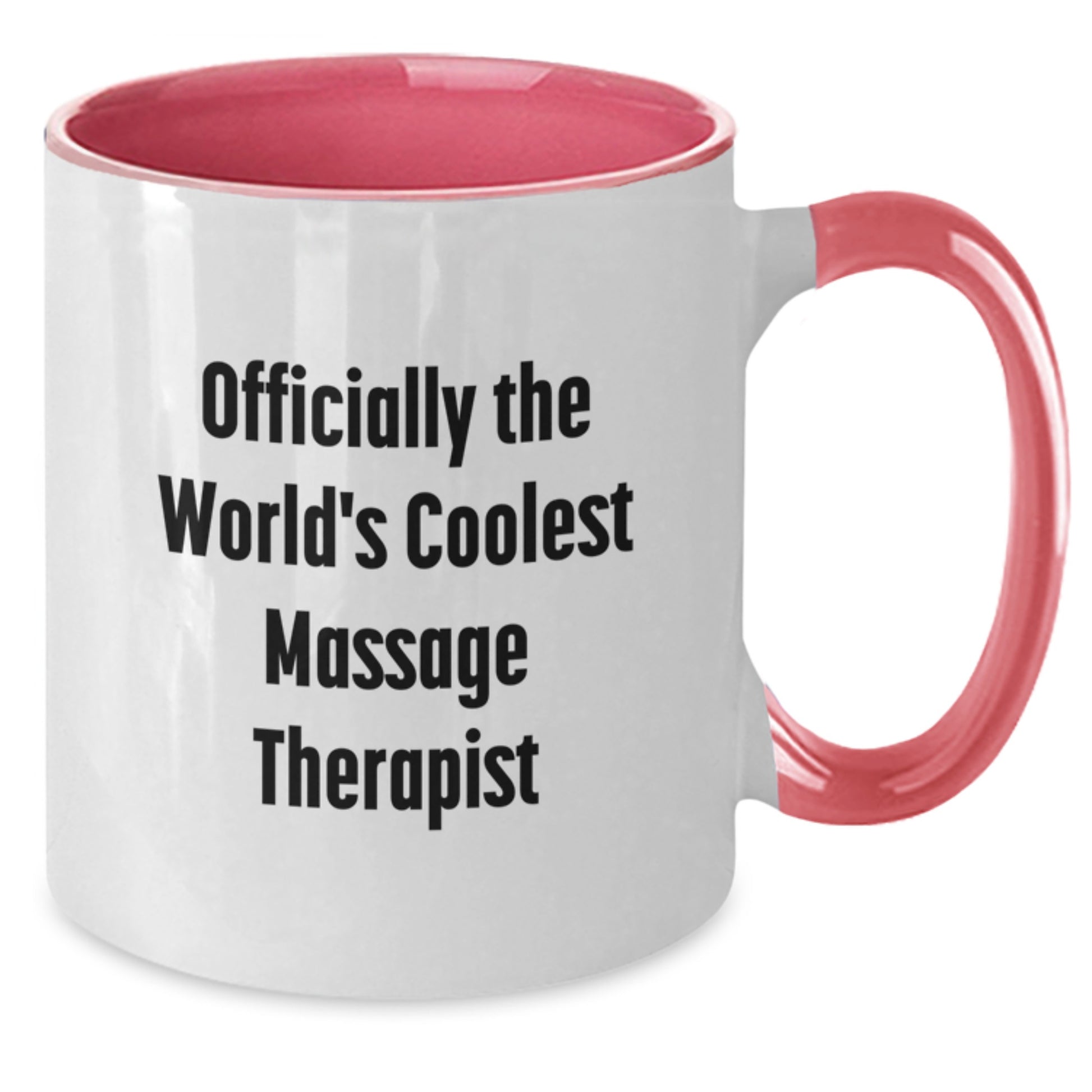 Funny Massage Therapist Gifts from Men, Women, Friends, or Family - Officially The World's Coolest Massage Therapist Two Tone Coffee Mug for Christmas Unique Gifts - Additional