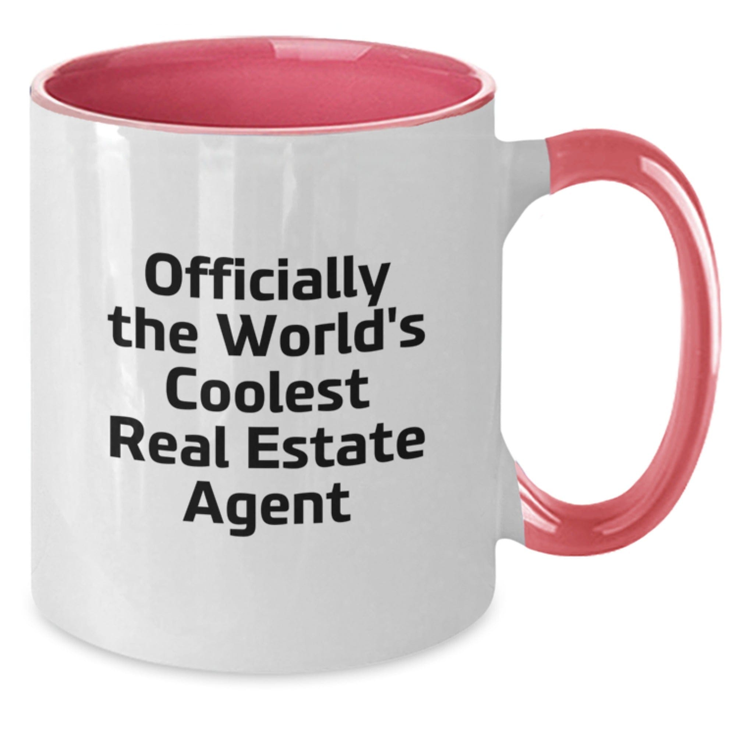Funny Quotes for Real Estate Agents Gifts from Friends to Friends Christmas Unique Gifts Two Tone Coffee Mugs Officially The World's Coolest Real Estate Agent - Additional