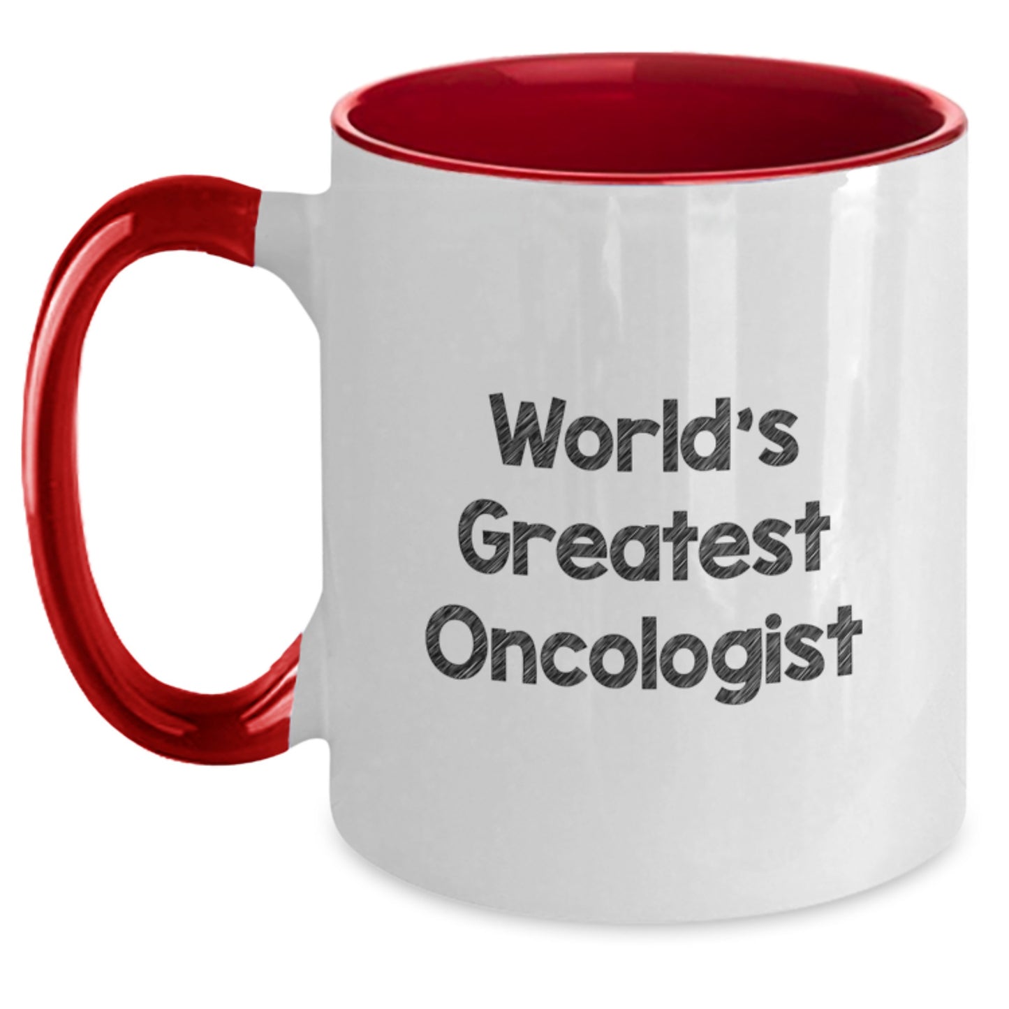 Gifts from Family to World's Greatest Oncologist Funny Coffee Lovers, Two Tone Ceramic Mug for Men and Women, Christmas Unique Gifts - Main