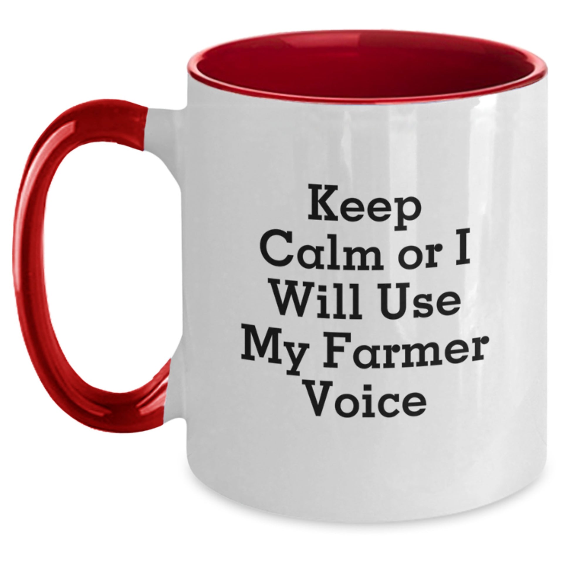 Funny Farmer Two Tone Coffee Mugs Gifts from Men to Farmer Friends for Birthday Unique Gifts - Main
