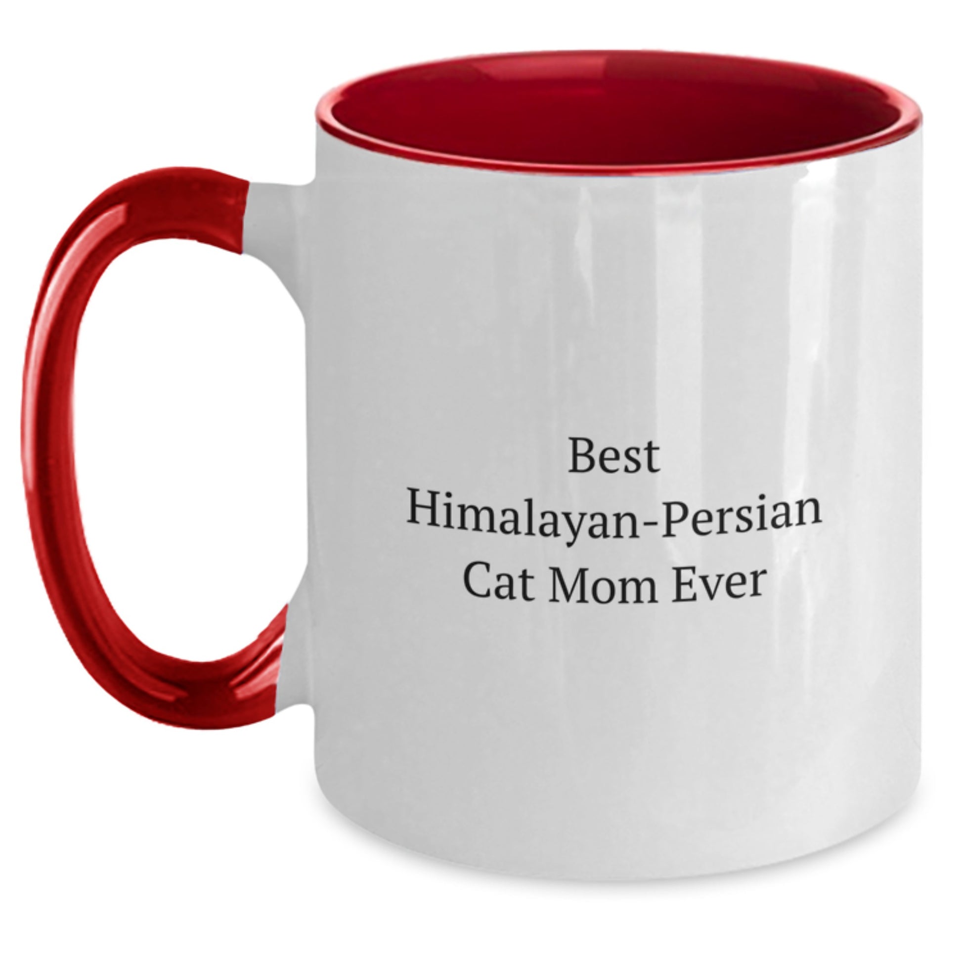 Funny Himalayan-Persian Cat Mom Gifts from Women to Friends - Best Mom Ever Two Tone Coffee Mug for Valentine's - Main