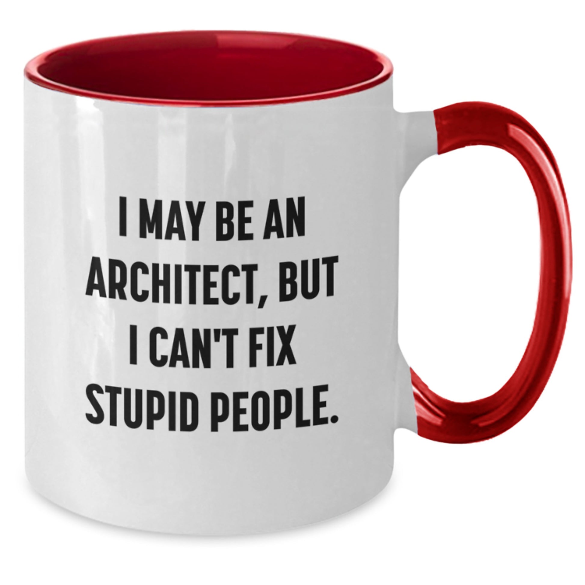 Funny Architect Two Tone Coffee Mugs for Office, Gift for Architects Men, Unique Gifts from Friends to Family, Funny Christmas Unique Gifts - Additional