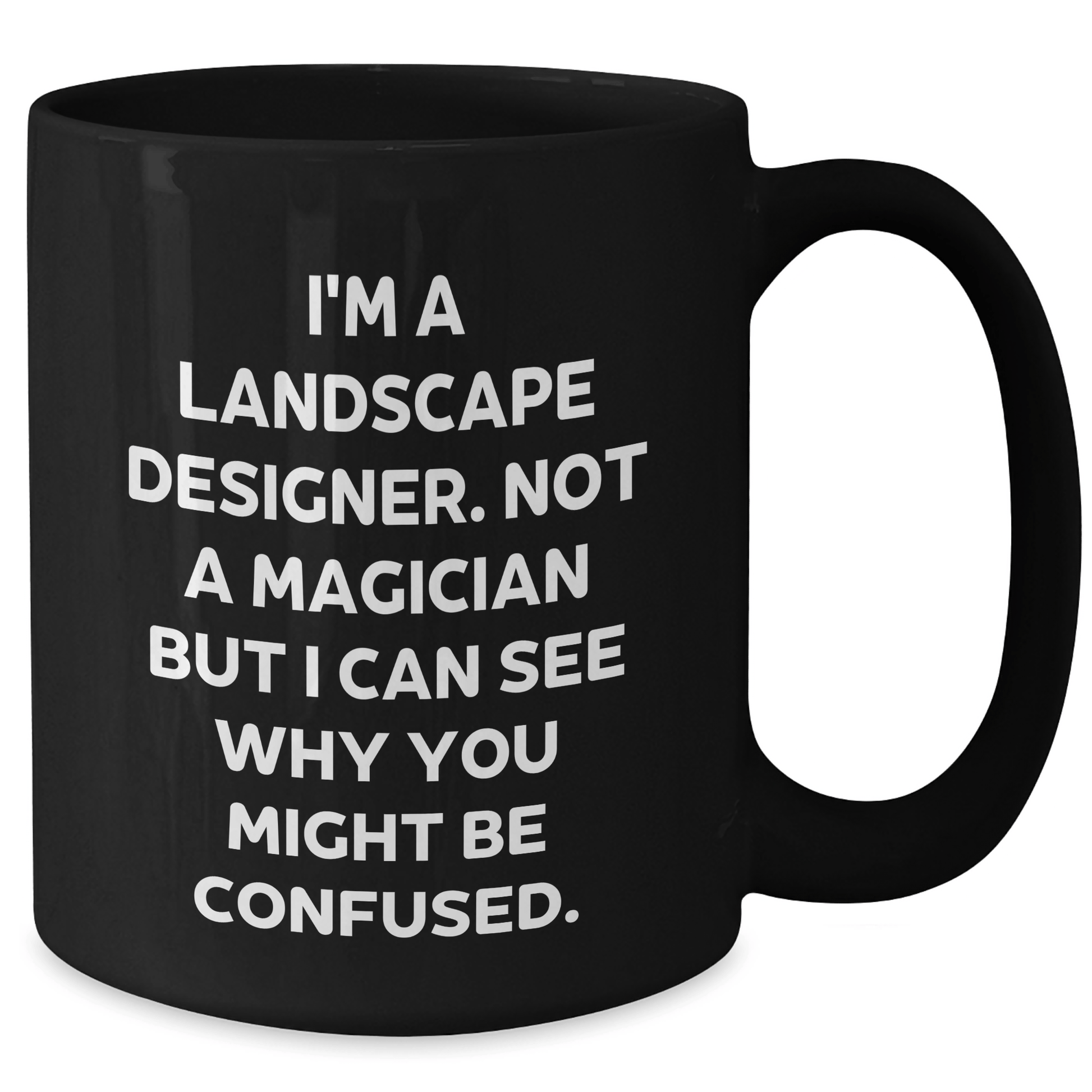 Funny Landscape Designer Gifts from Friends for Men's Black Coffee Mug