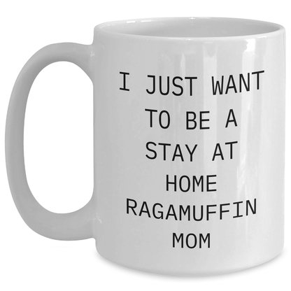 Ragamuffin Cat Mom's Funny Quote White Coffee Mug, Gifts from Mom to Dad, Perfect for Father's Day - Main