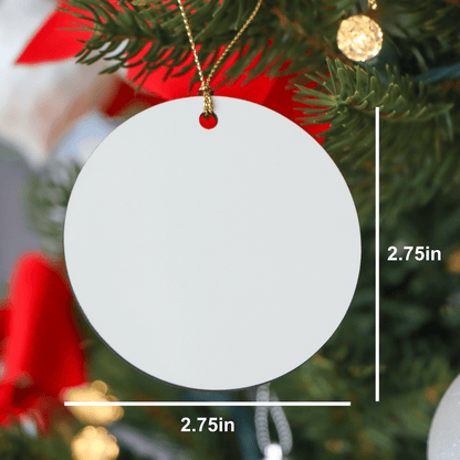 Machinist Gifts from Best Ever Friends - Funny Christmas Circle Ornament for Men, Women, Coworkers, Family small / White