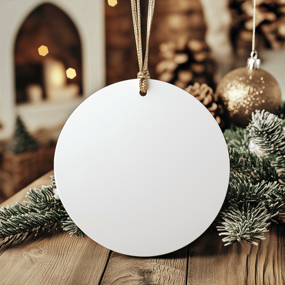 Machinist Gifts from Best Ever Friends - Funny Christmas Circle Ornament for Men, Women, Coworkers, Family small / White