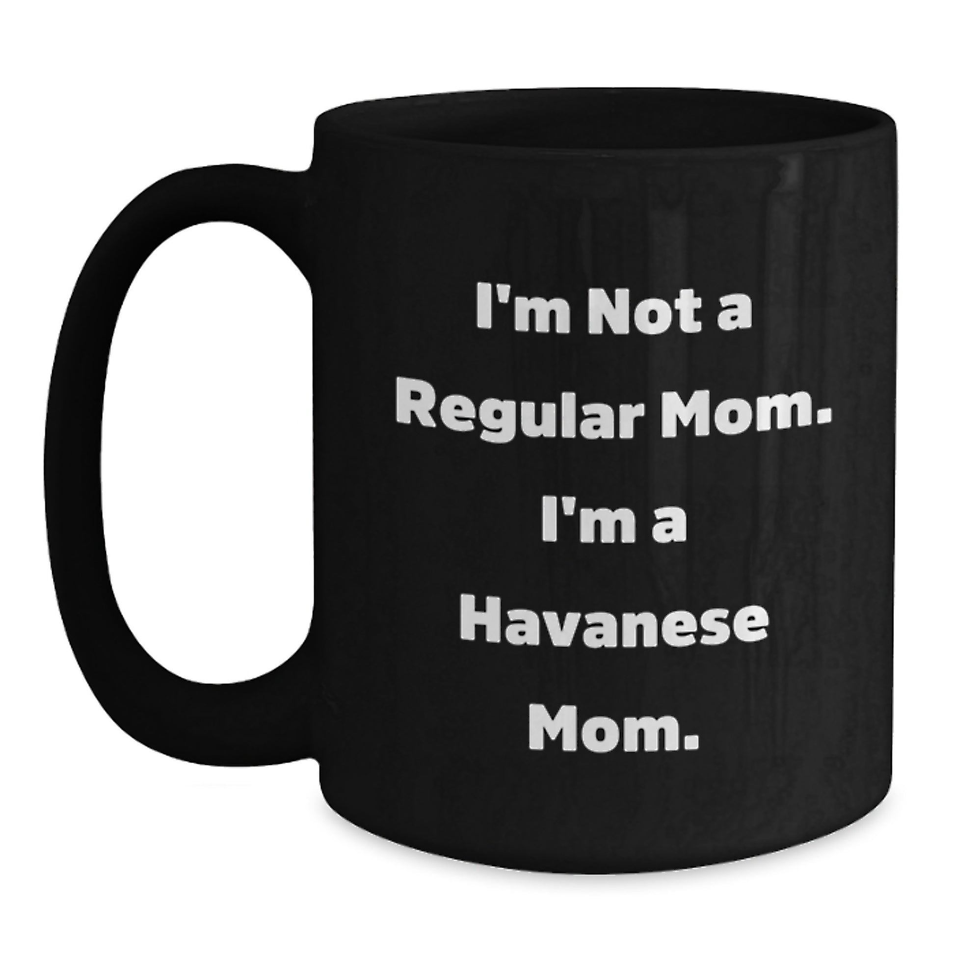 Funny Havanese Dog Mom Christmas Unique Gifts from Women to Havanese Dog Lovers Black Coffee Mugs for Havanese Dog Enthusiasts - Main