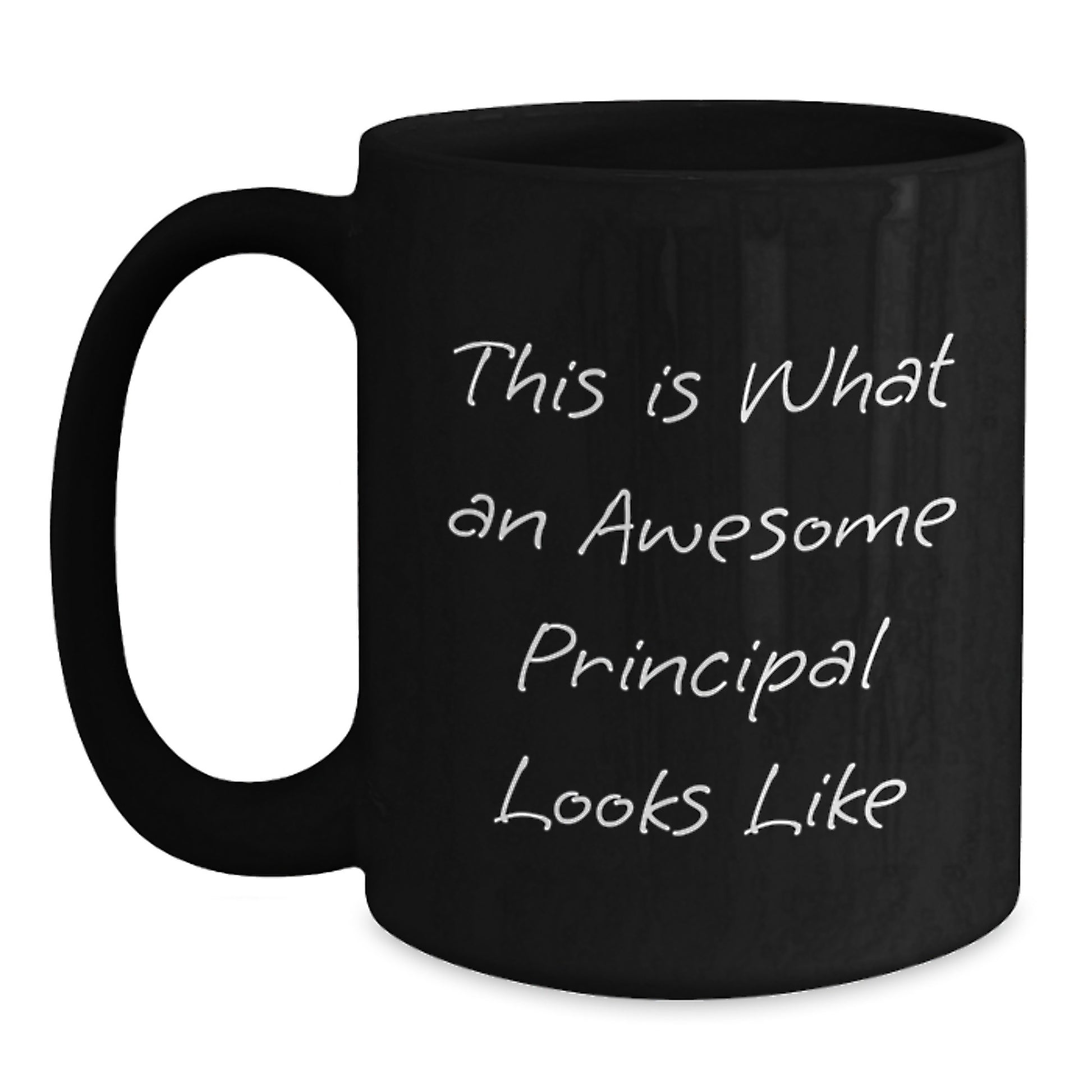 Funny Principal Quotes Gifts from Friends to Men, Inspirational Black Coffee Mugs for Graduation Unique Gifts - Main
