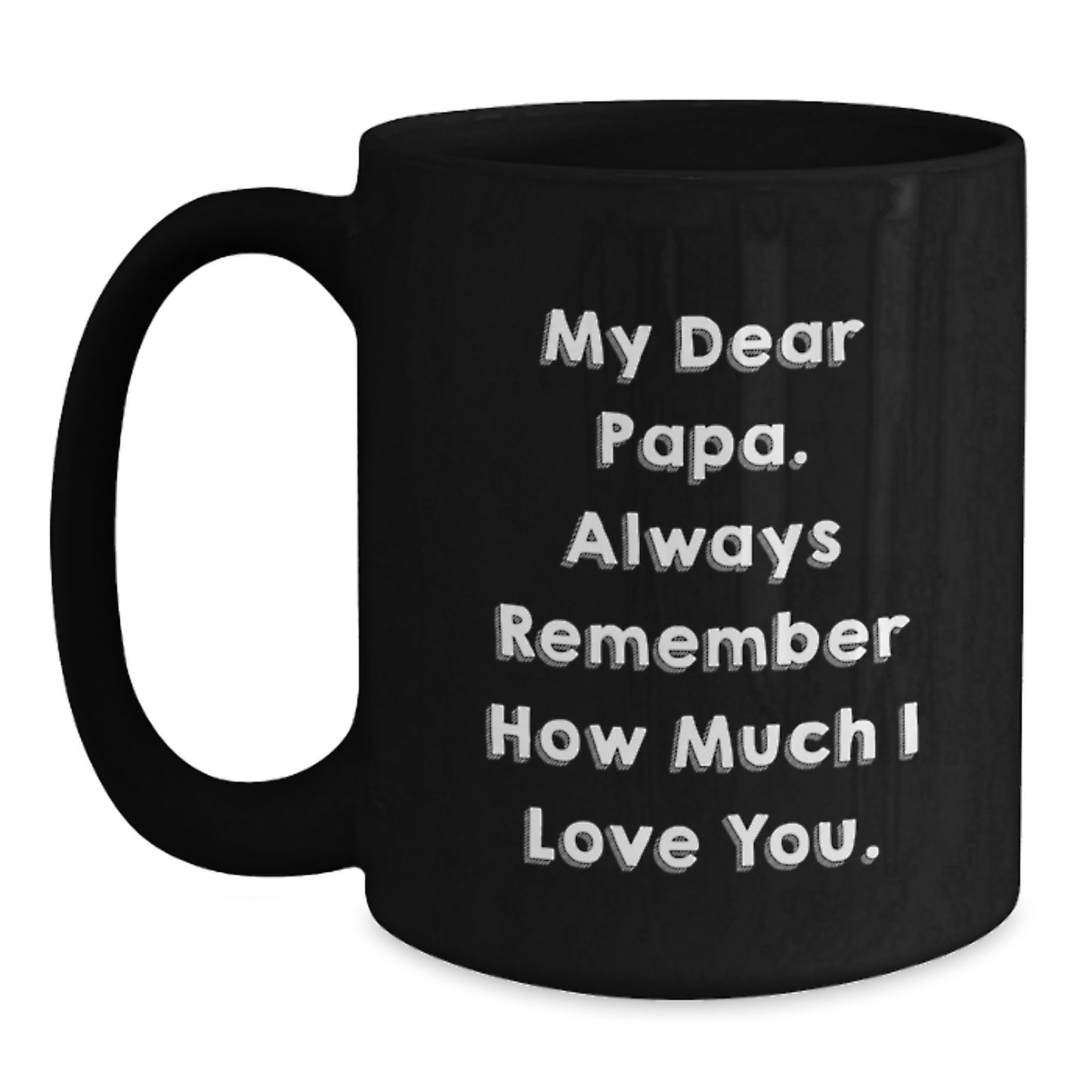 Funny Papa Gifts from Men to Papa, Papa Black Coffee Mug, Papa Birthday Unique Gifts - Main