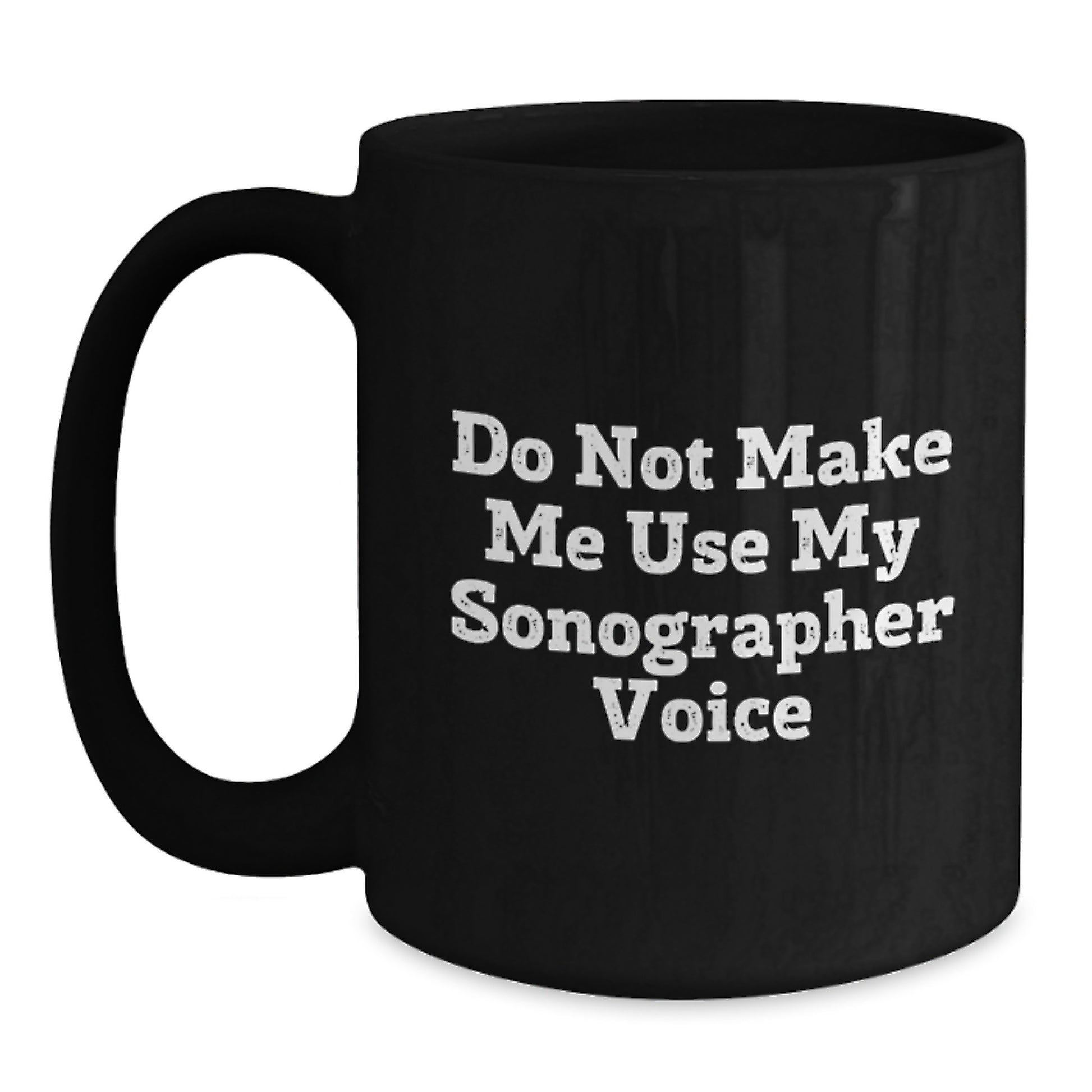 Funny Sonographer Gifts for Christmas Unique Black Coffee Mugs from Friends to Men and Women - Main