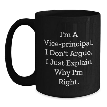 Funny Vice-principal Black Coffee Mug Gifts from Friends for Vice-principal Birthday Unique Unique Gifts - Main