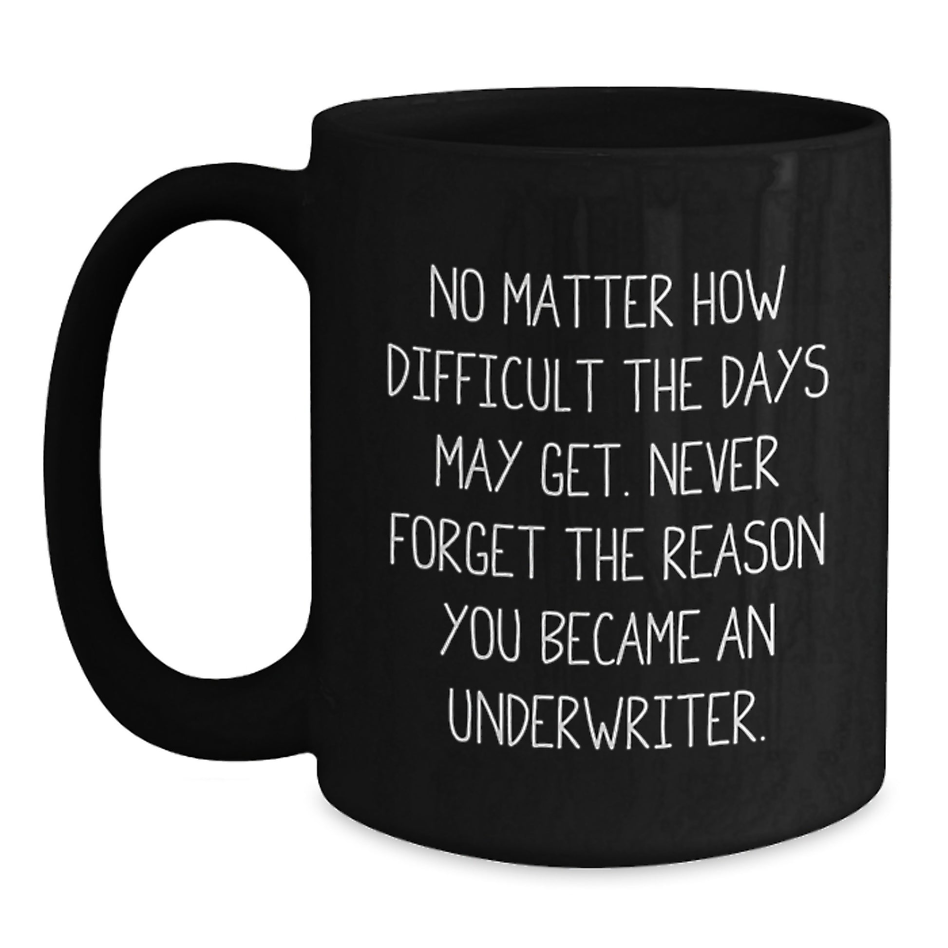 Funny Inspirational Underwriter Gifts, Black Coffee Mugs for Men Underwriters, Unique Christmas Unique Gifts from Family to Underwriter Friends - Main