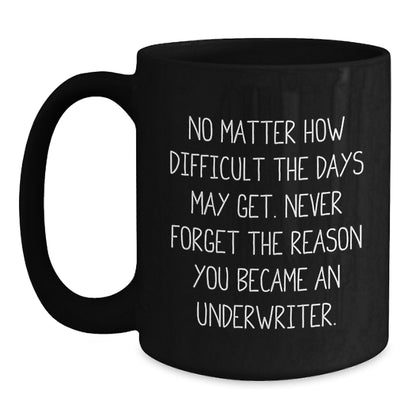 Funny Inspirational Underwriter Gifts, Black Coffee Mugs for Men Underwriters, Unique Christmas Unique Gifts from Family to Underwriter Friends - Main