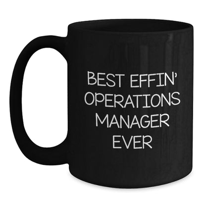 Funny Operations Manager Gifts, Black Coffee Mug for Christmas Unique Gifts from Coworkers to Operations Manager - Main