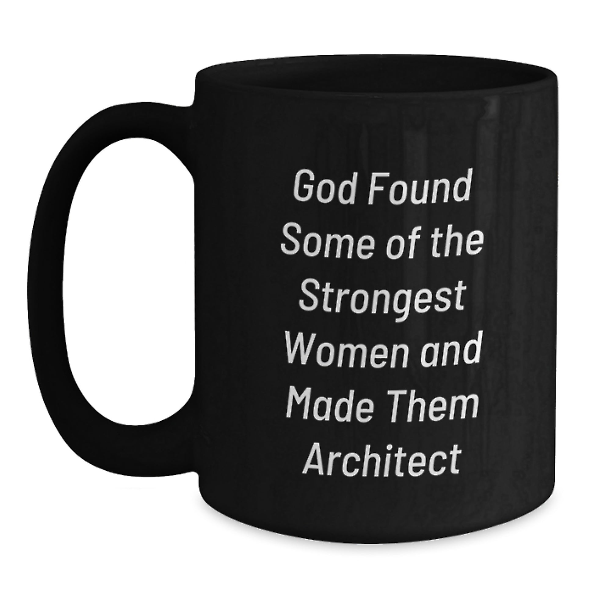 Funny Inspirational Gift for Architect Friends Birthday Unique Gifts from Men to Women - Black Architect Coffee Mug - Main