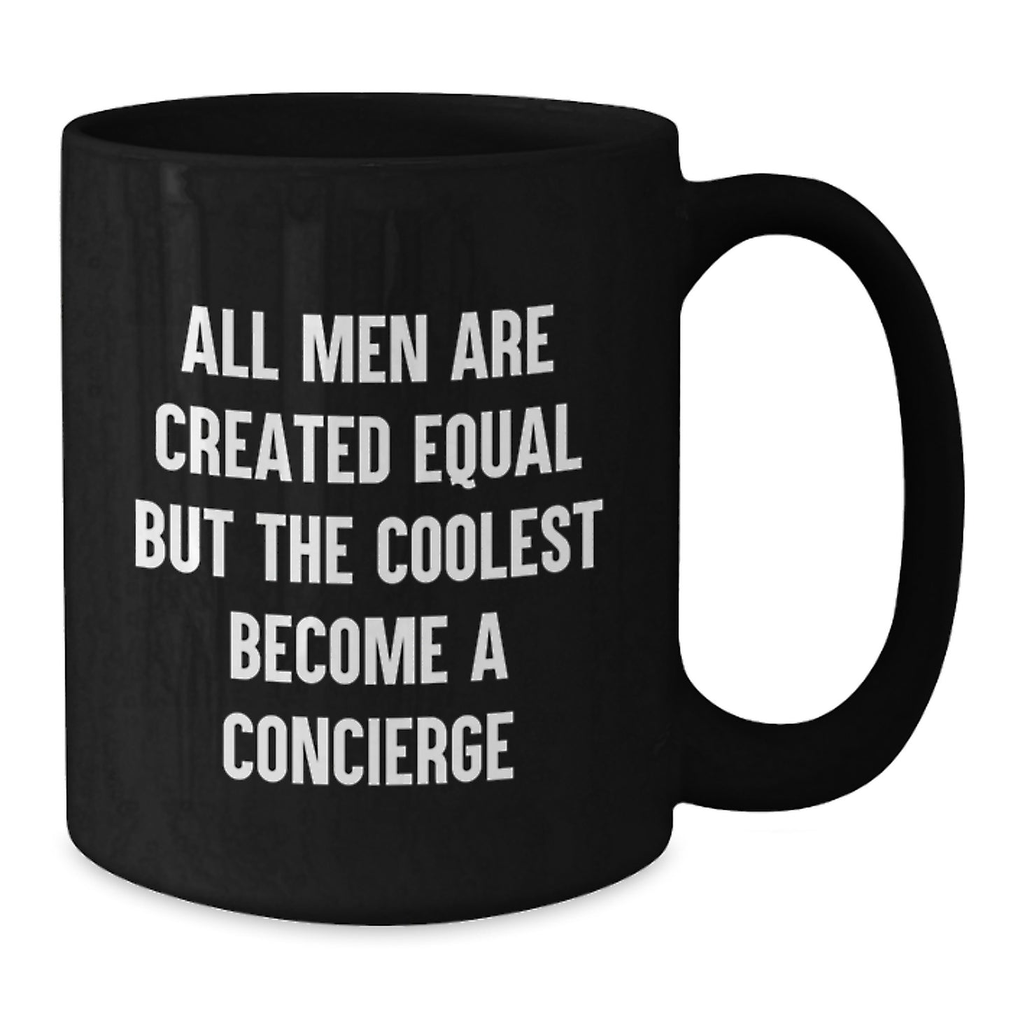 Funny Concierge Quotes Gifts from Men to Concierge Friends on Valentine's - Black Coffee Mug - Additional