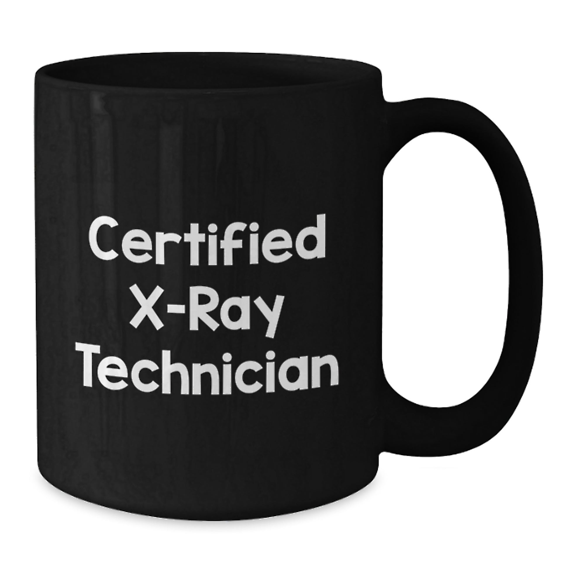 Funny X-Ray Technician Gifts for Him, Unique Black Coffee Mug from Friends, Valentine's Unique Gifts for Certified X-ray Technician - Additional
