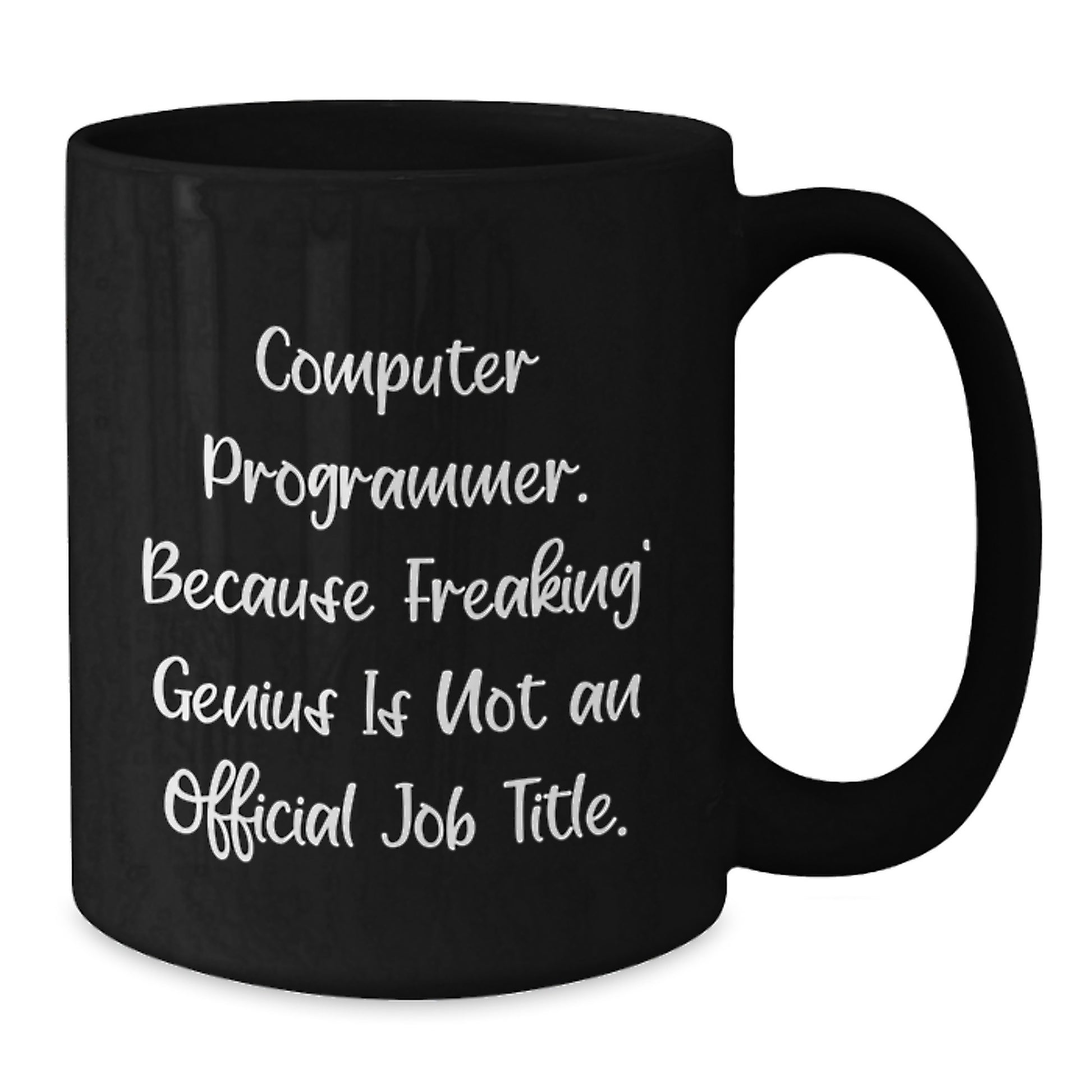 Computer Programmer Funny Mugs Gifts for Men Black Coffee Mug from Friends Christmas Unique Gifts - Additional